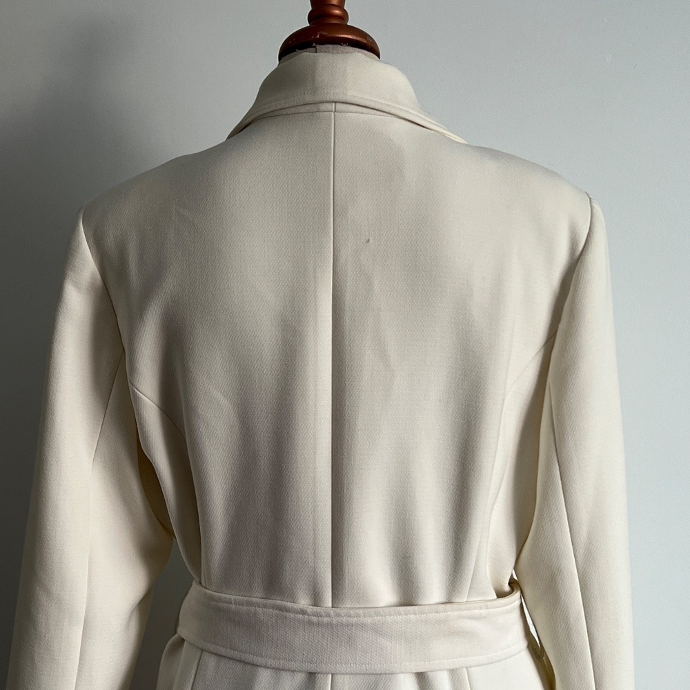 Le Château - Cream Belted Coat - Picture 8 of 12